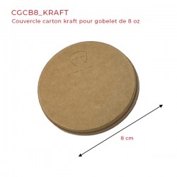 miniature Gobelet Carton Brun