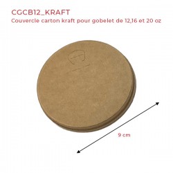 miniature Gobelet Carton Brun