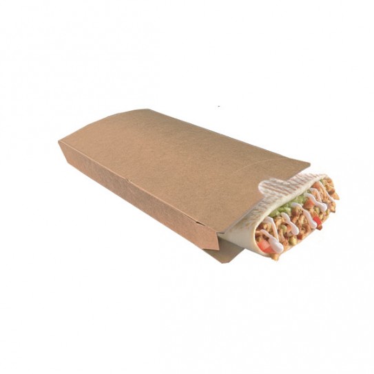 Boite en carton tacos kraft couverture