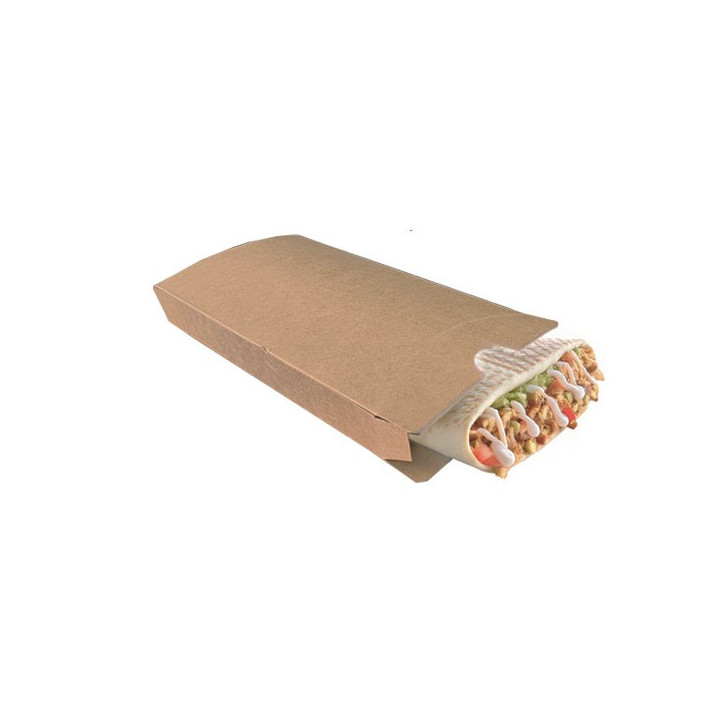 Boite en carton tacos kraft couverture