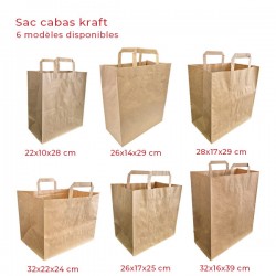 miniature Sac cabas kraft brun