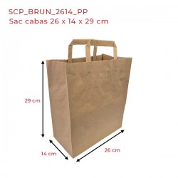 miniature Sac cabas kraft brun