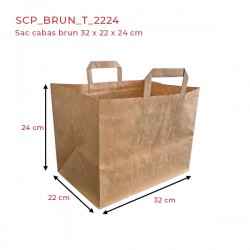 miniature Sac cabas kraft brun