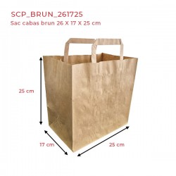 miniature Sac cabas kraft brun