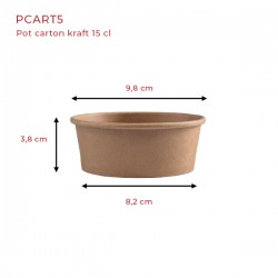 miniature Pot kraft 98 mm