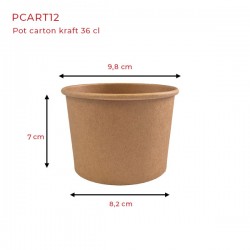 miniature Pot kraft 98 mm