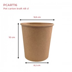 miniature Pot kraft 98 mm