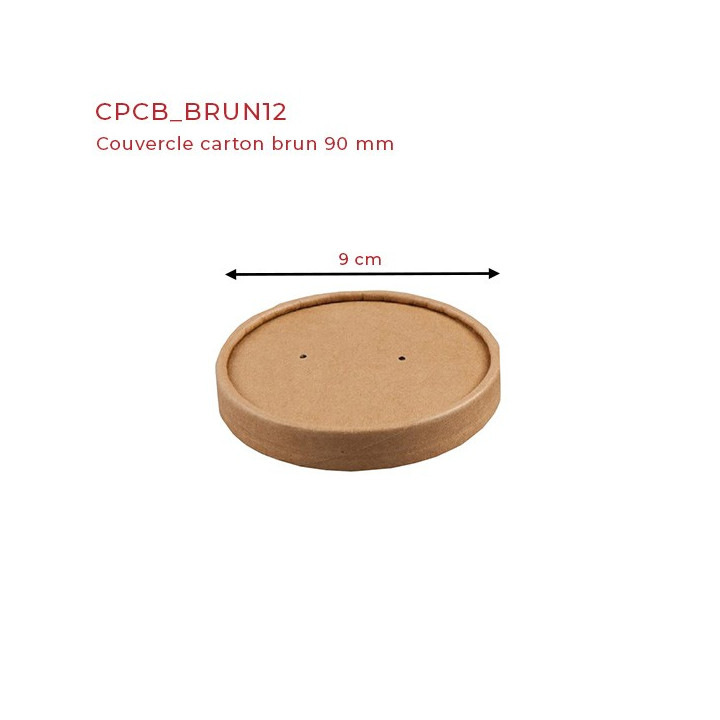 Couvercle carton ø90 mm
