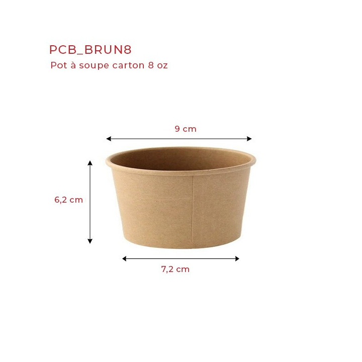 Pot à soupe carton 25 cl