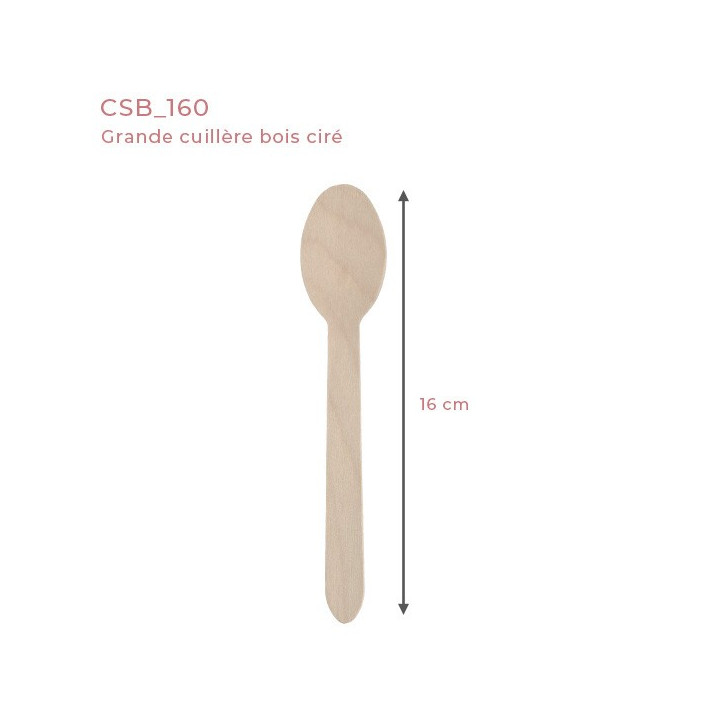 Cuillère à soupe en bois dimensions
