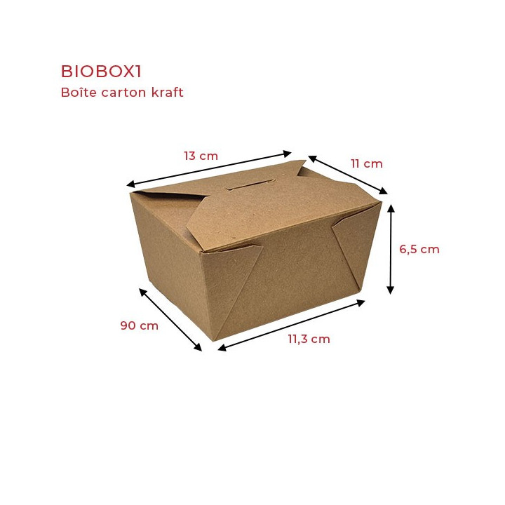 Boite BIOBOX1 en carton