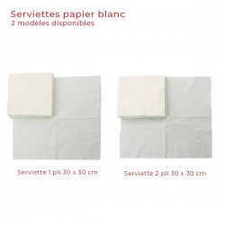 miniature Serviette papier blanche écologique