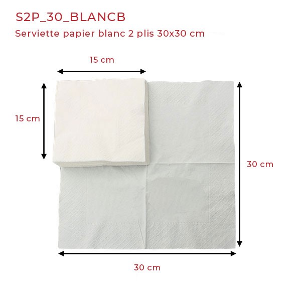 Serviette papier blanche écologique