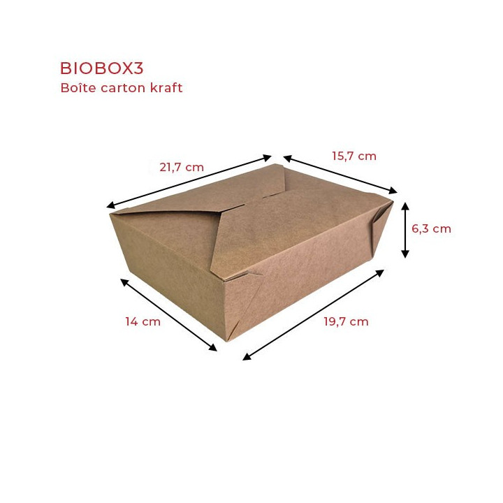 Boite BIOBOX3R en carton
