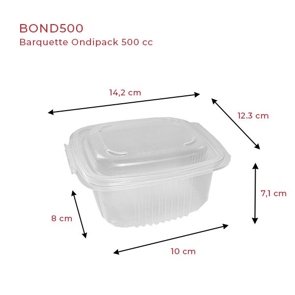 Barquette plastique charnière Ondipack