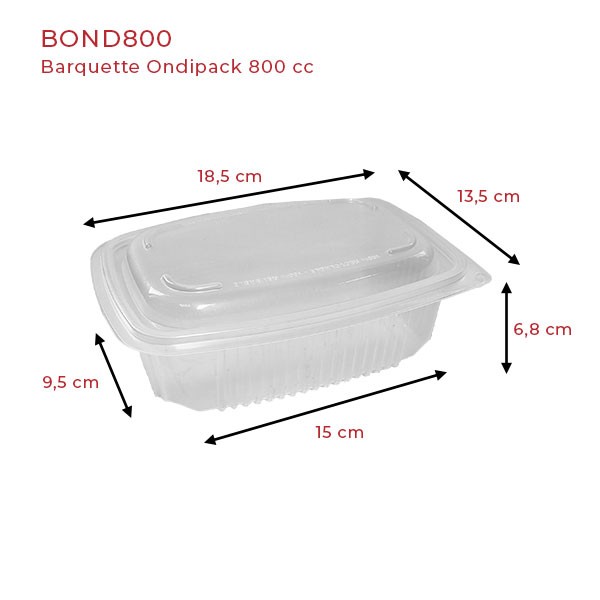 Barquette plastique charnière Ondipack