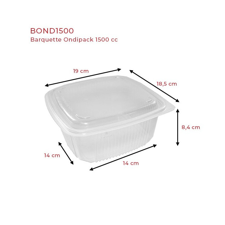Barquette plastique Bond1500