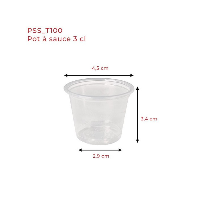 Pot de sauce 3 cl