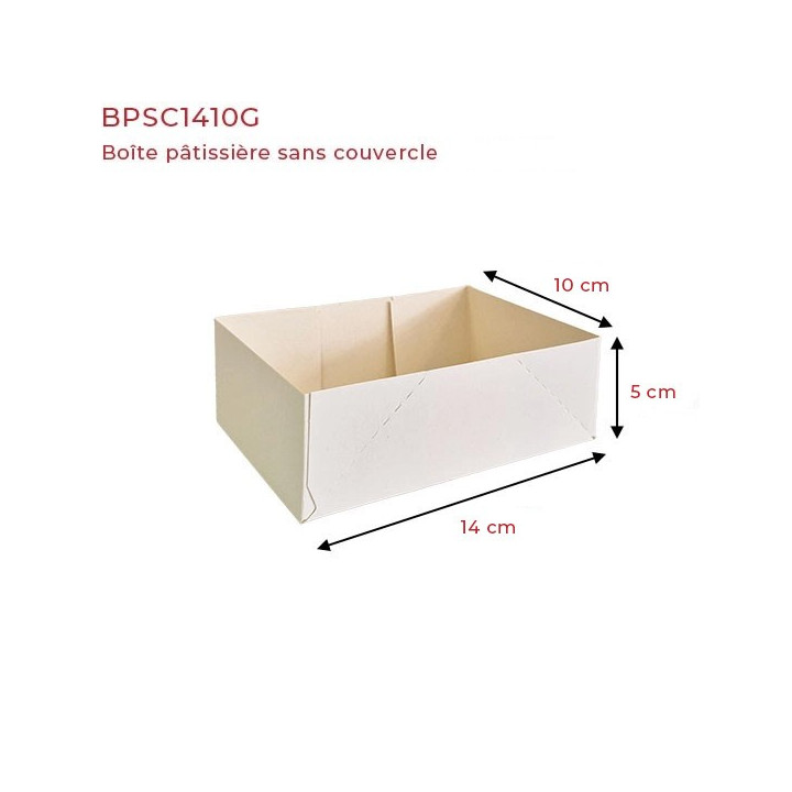 Boite pâtissière 550 ml dimensions