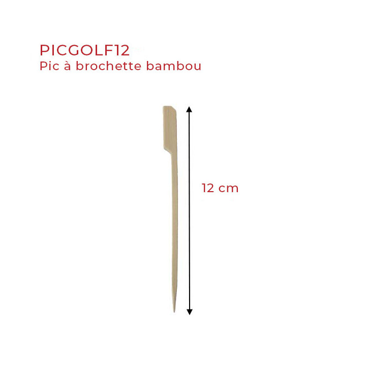 Pic Brochette rame en bambou - Le Bon Emballage