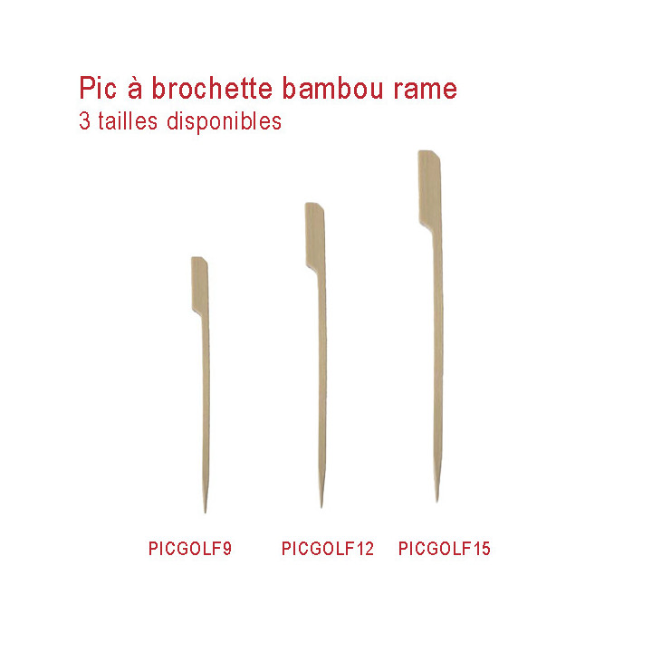 Pic Brochette rame en bambou - Le Bon Emballage