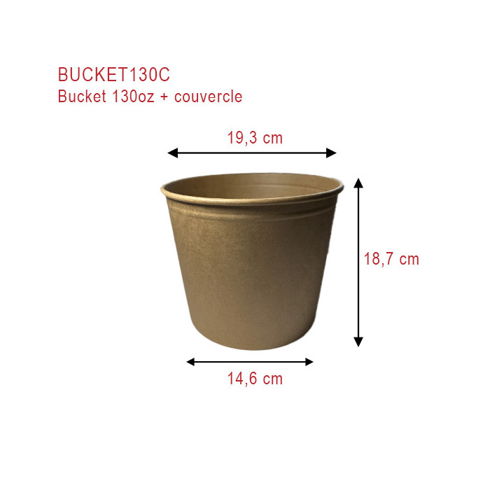 Buckets poulet kraft 3900 ml