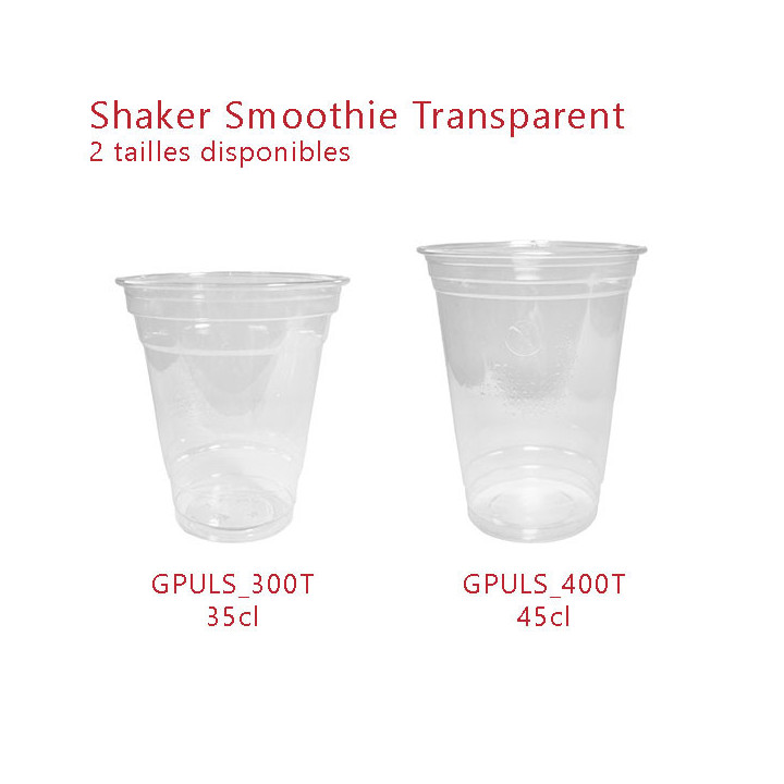 Shaker Smoothie Plastique - Le Bon Emballage Alimentaire Jetable