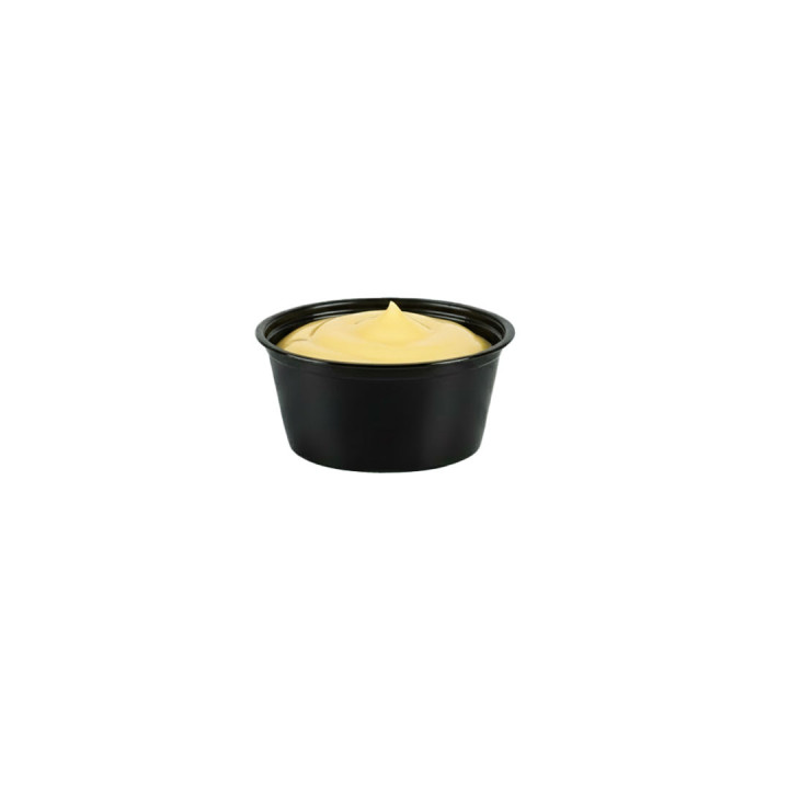 Pot à sauce noir pour les ventes à emporter - Le Bon Emballage