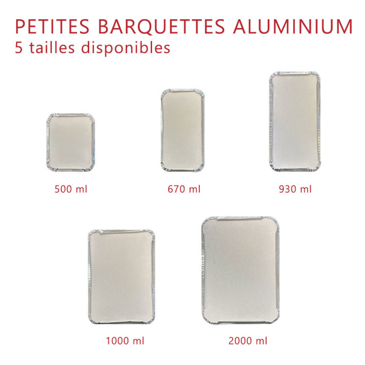 Petites Barquettes Aluminium - Le Bon Emballage alimentaire