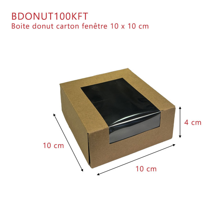 Boite carton fenêtre kraft