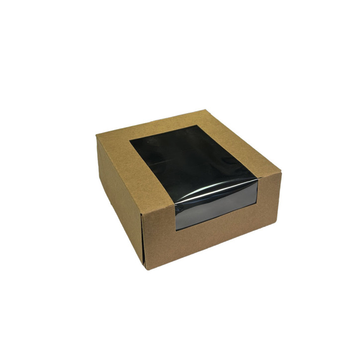 Boite carton fenêtre kraft