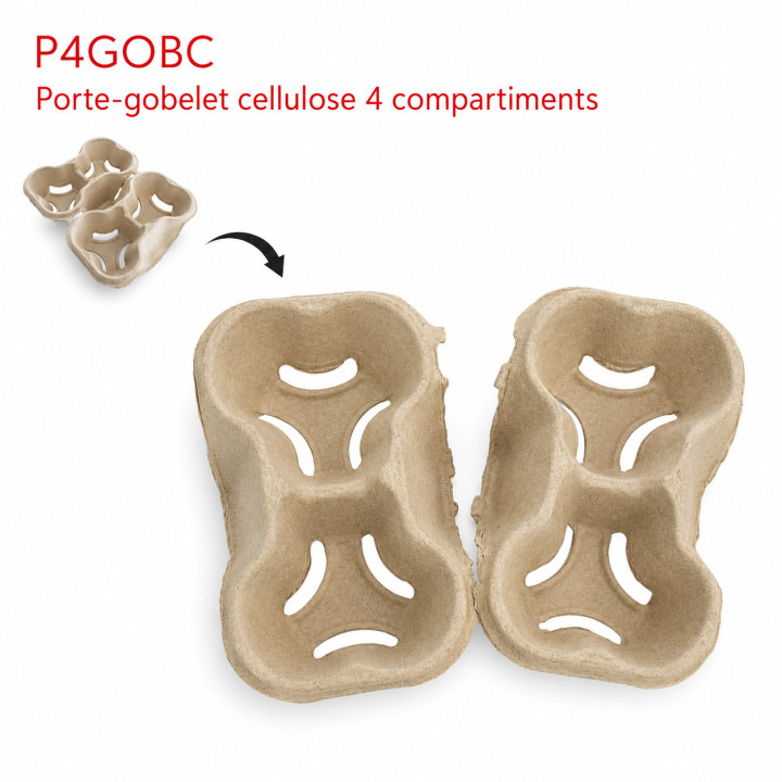 Porte-gobelet cellulose P4GOBC Divisible