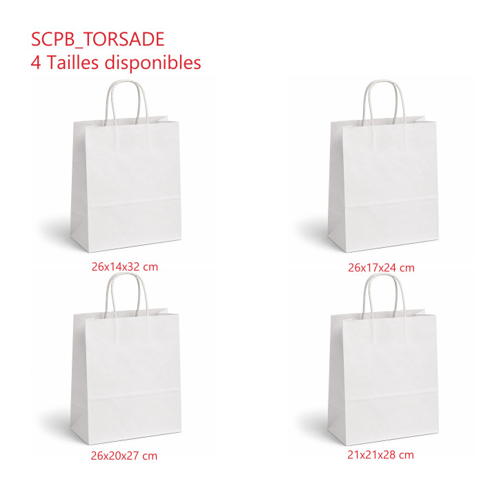 Sac Cabas à Poignées Torsadées toutes tailles