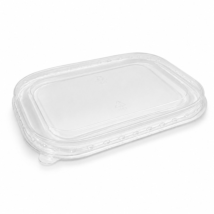 couvercle RPET rectangle non micro-ondable