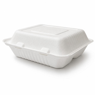 Barquette alimentaire pulpe compartimentée