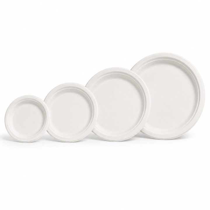 Assiette ronde pulpe toutes tailles