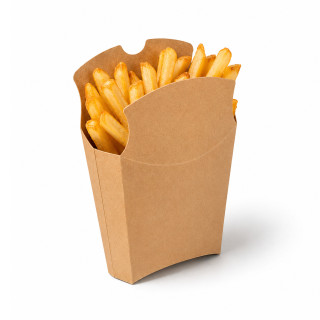 Pochette Frite Kraft Fermable