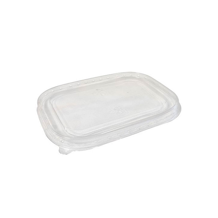Couvercle plastique rectangle micro ondable RPET