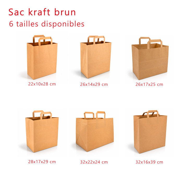 Sac-kraft-brun toutes tailles