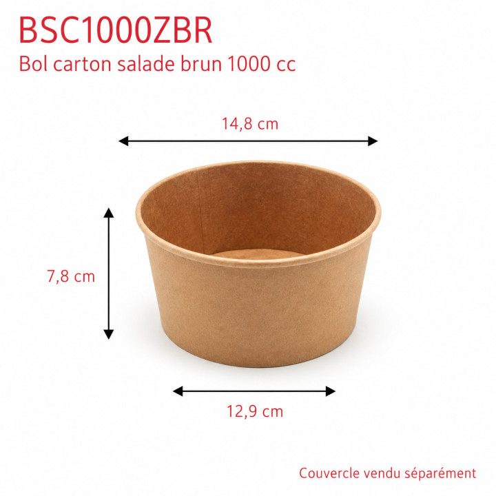 Bol-carton-brun-couvercle unique 1000 cc