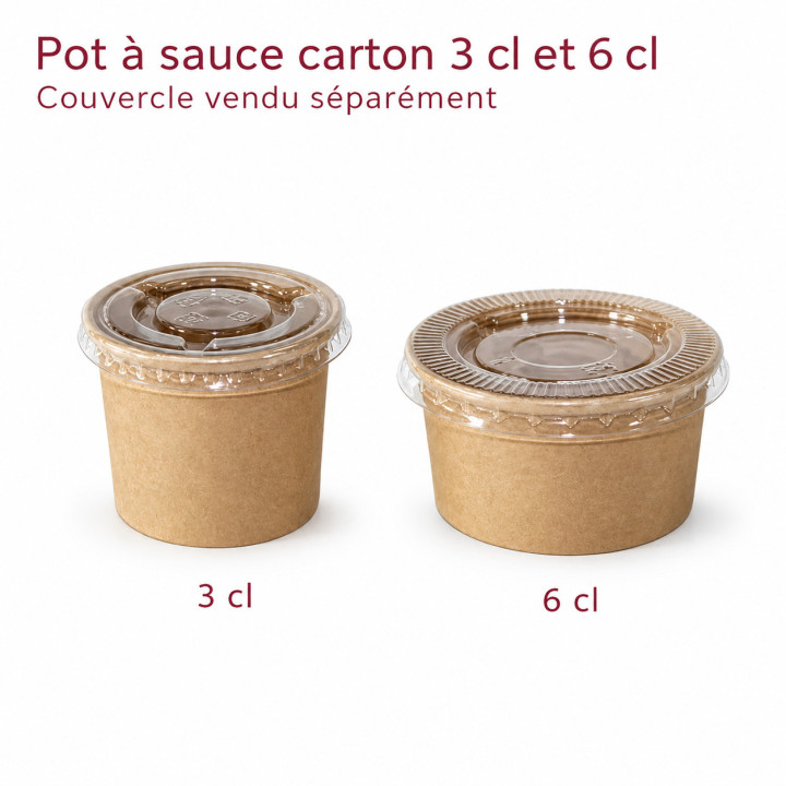 Pot-sauce-carton 3 cl et 6 cl