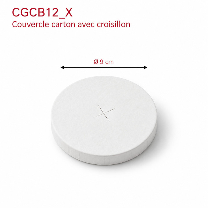 Couvercle papier 12X oz dimensions
