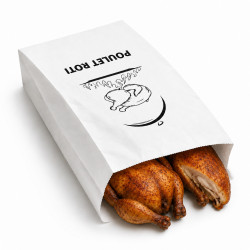 Sac poulet papier blanc