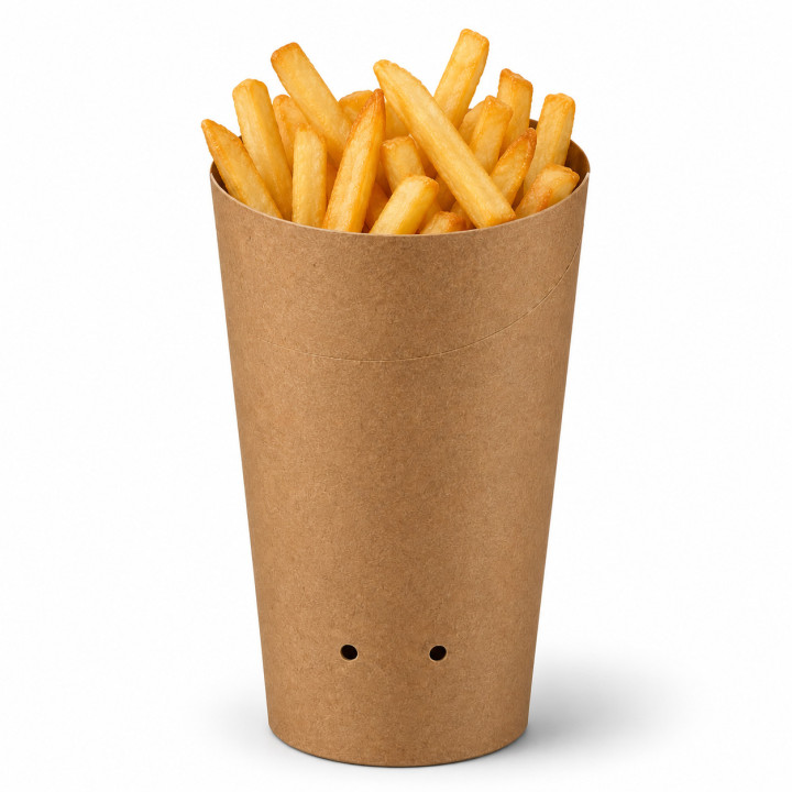 Pot à frite carton kraft