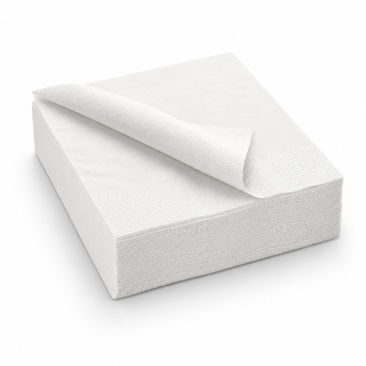 Serviette papier blanche