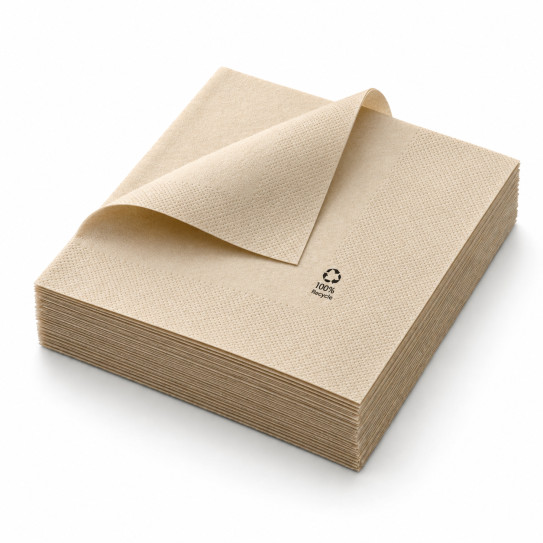 Serviette 39x39 2 plis ouate recyclée