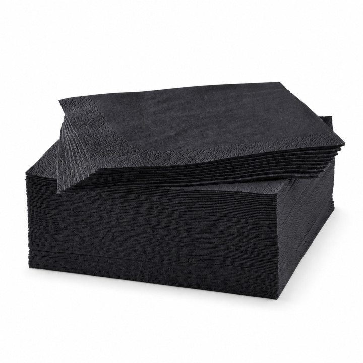 Serviette 20 x 20 noir