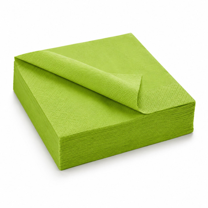 Serviette 2 plis 40x40 kiwi