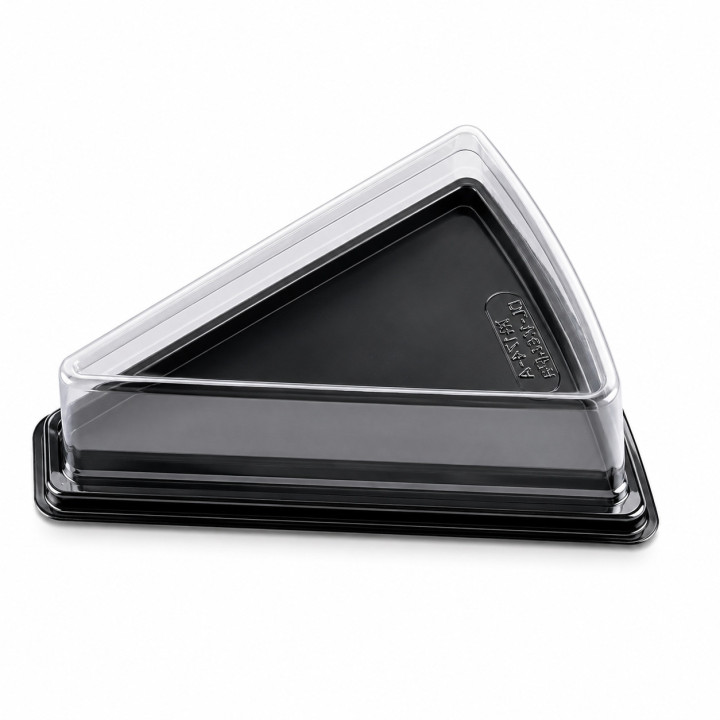 Barquette Part de Tarte Plastique Noire