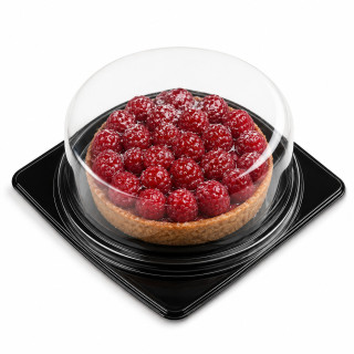 Boite à tarte fond noir + couvercle